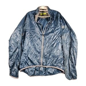 Novara‎ Cycling Windbreaker Stowable Reflective Lightweight Jacket Mens L Blue